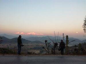 Himalayas View At The Evening Time In Pokhara Nepal