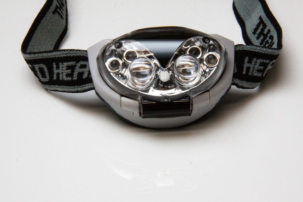 Headlamp for hiking