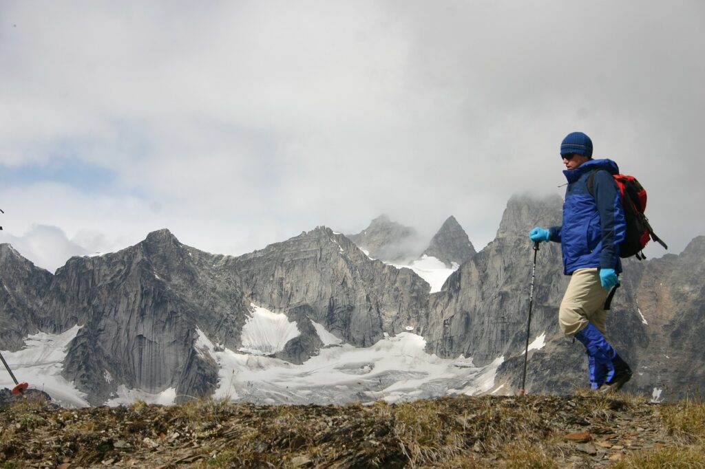 A man in trekking tour