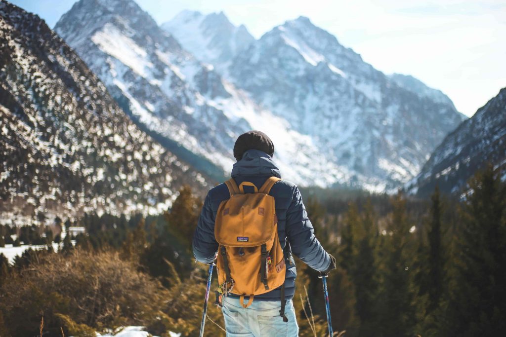Man in trekking tour