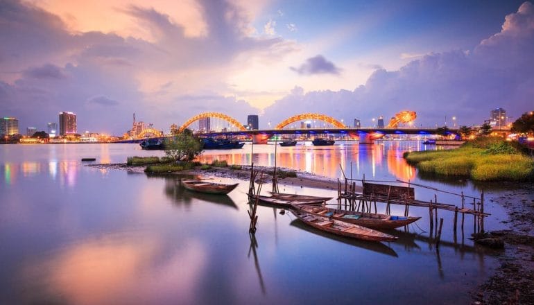 Dragon Bridge Da Nang Vietnam